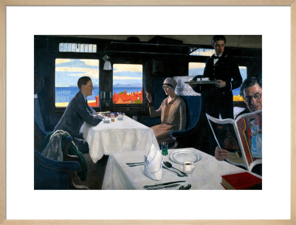 Interior of an LMS refreshment car, 1923-1935. - Image 54