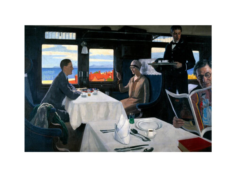 Interior of an LMS refreshment car, 1923-1935. - Image 55
