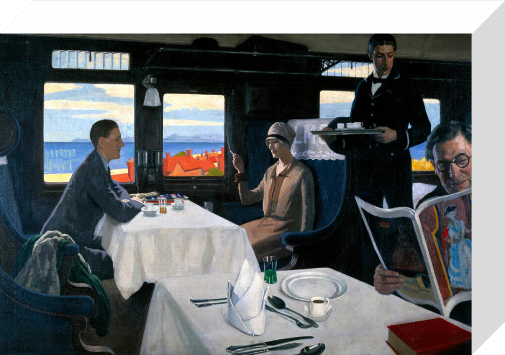 Interior of an LMS refreshment car, 1923-1935. - Image 64