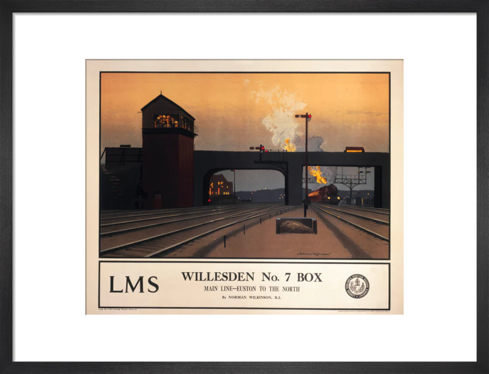 'Willesden no 7 box', LMS poster, 1923-1947. - Image 13