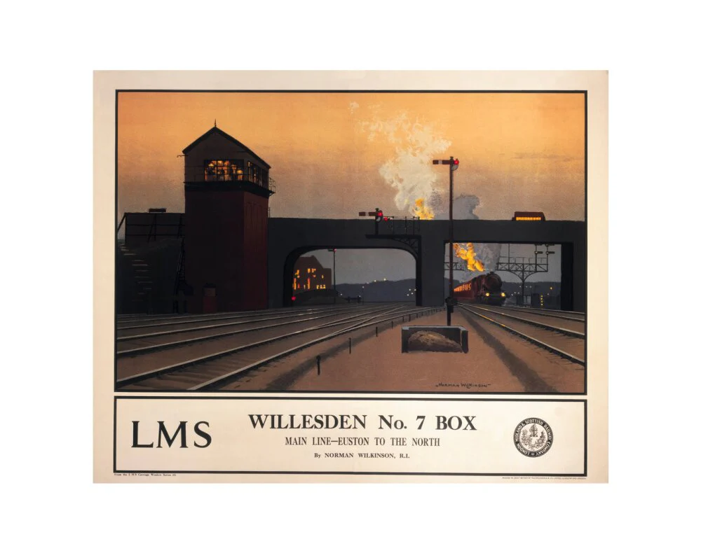 'Willesden no 7 box', LMS poster, 1923-1947. - Image 2