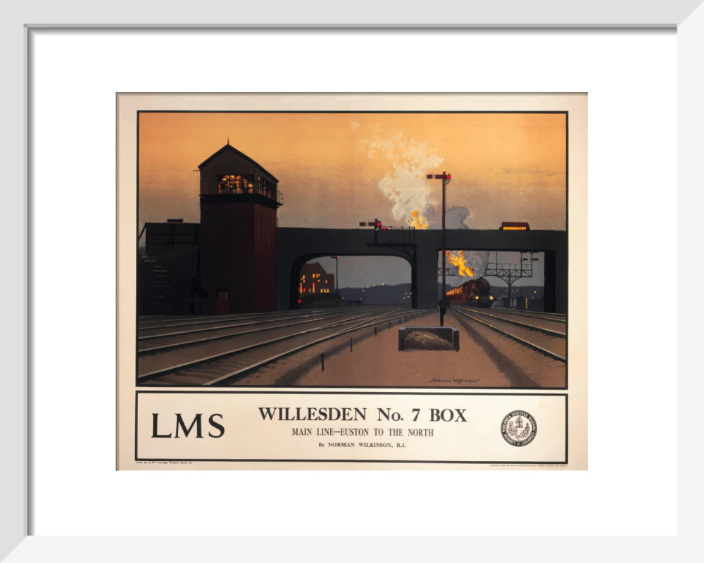 'Willesden no 7 box', LMS poster, 1923-1947. - Image 4