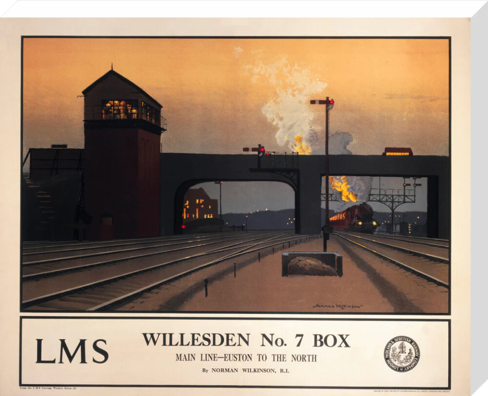 'Willesden no 7 box', LMS poster, 1923-1947. - Image 66