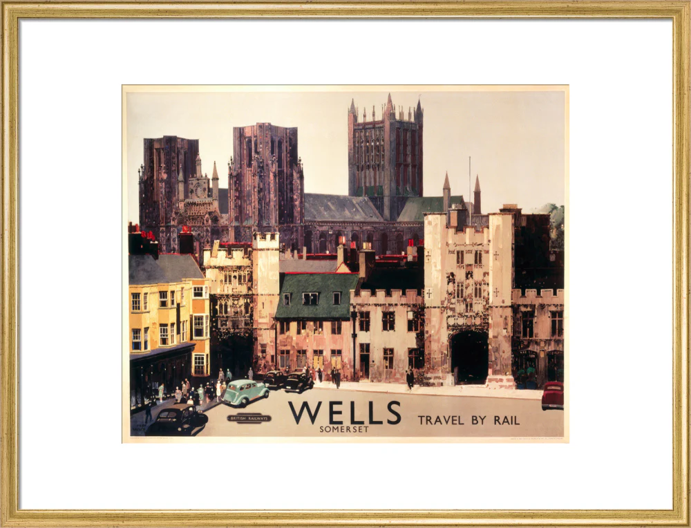 Wells, Somerset, BR (WR) poster, c 1950s. - Image 20