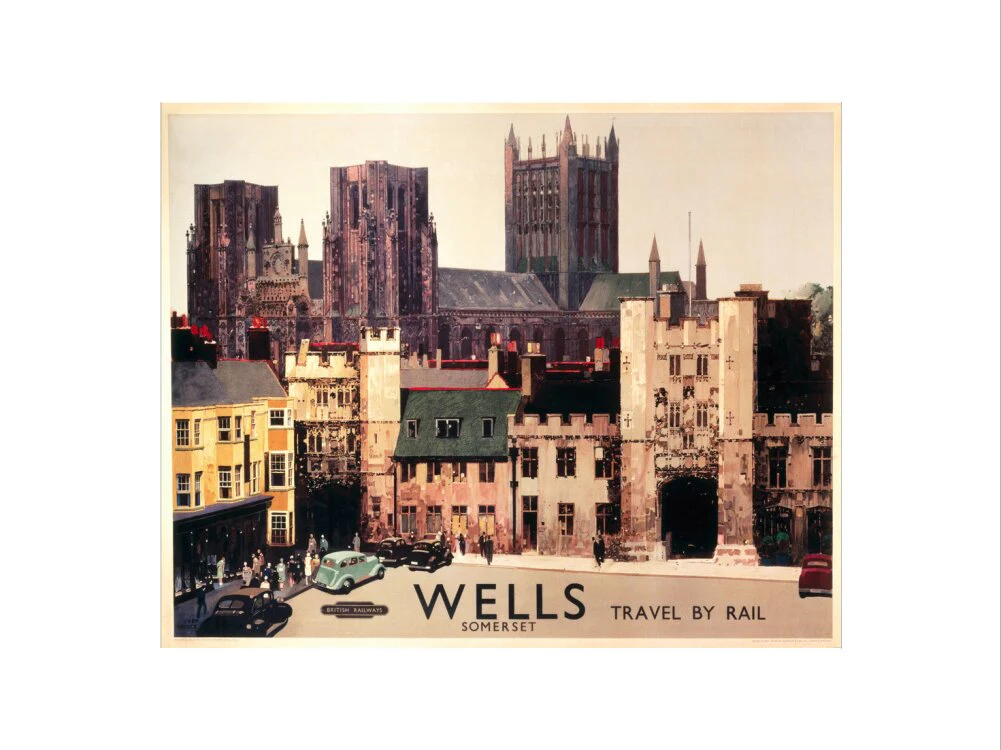 Wells, Somerset, BR (WR) poster, c 1950s. - Image 22