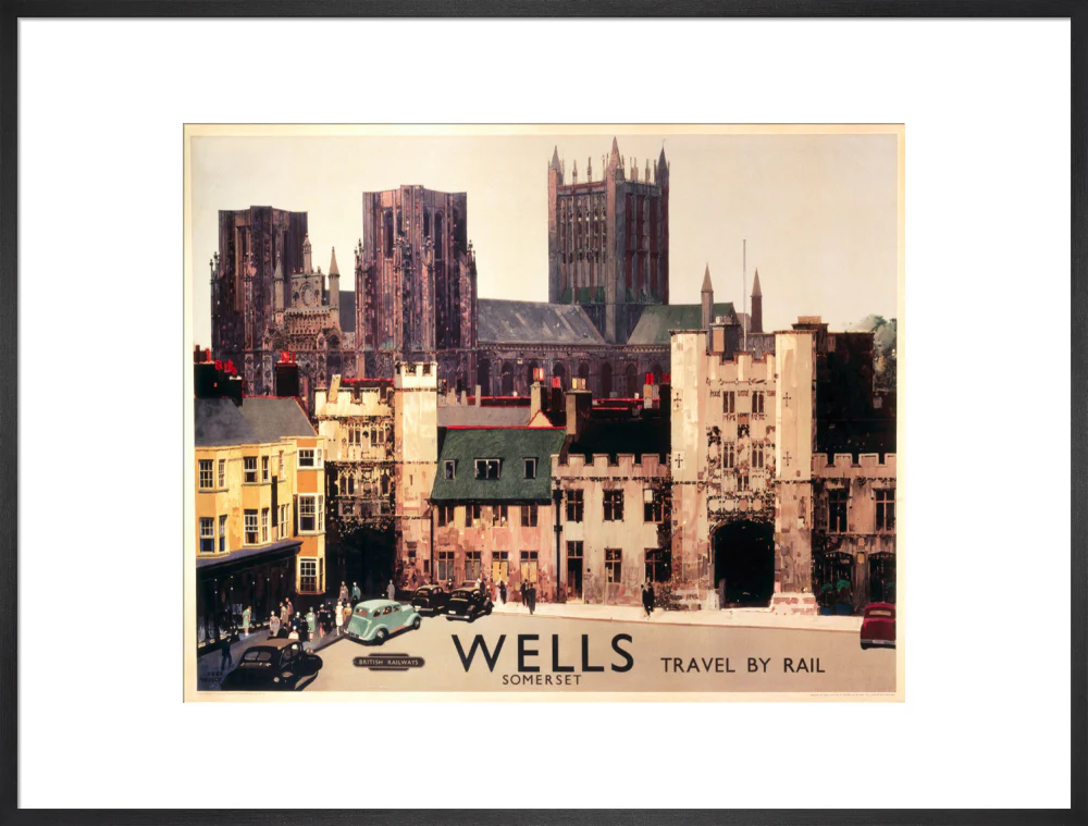 Wells, Somerset, BR (WR) poster, c 1950s. - Image 23