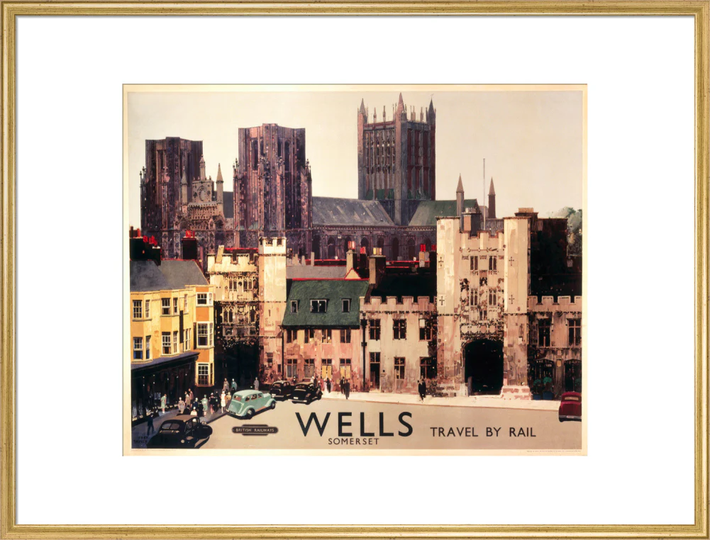 Wells, Somerset, BR (WR) poster, c 1950s. - Image 25
