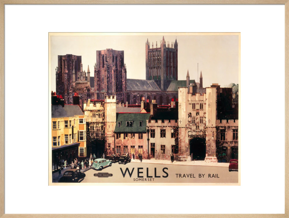Wells, Somerset, BR (WR) poster, c 1950s. - Image 26