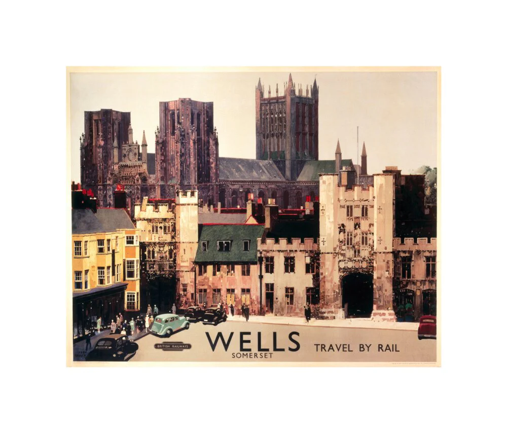 Wells, Somerset, BR (WR) poster, c 1950s. - Image 27
