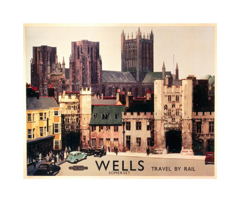 Wells, Somerset, BR (WR) poster, c 1950s. - Image 28