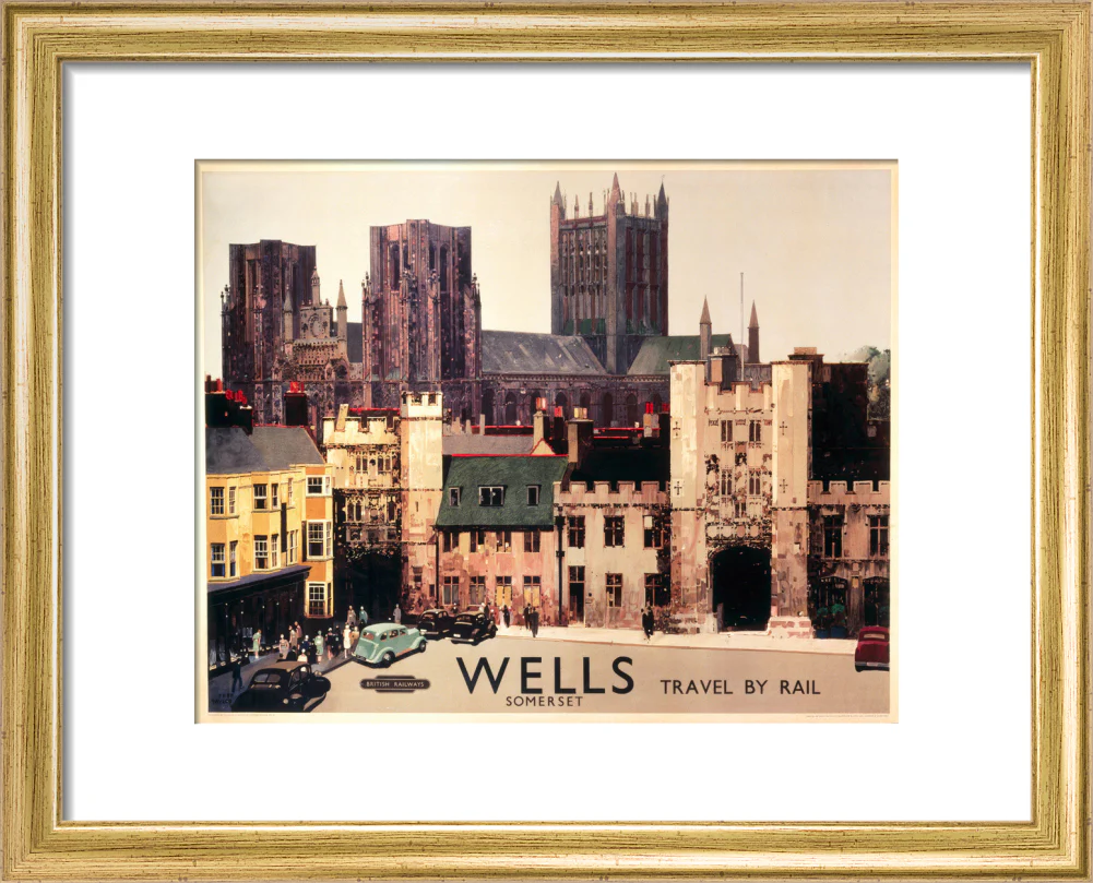 Wells, Somerset, BR (WR) poster, c 1950s. - Image 38