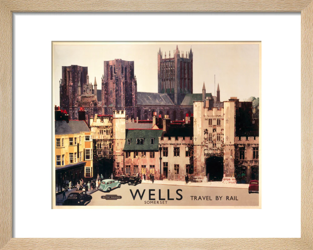 Wells, Somerset, BR (WR) poster, c 1950s. - Image 39