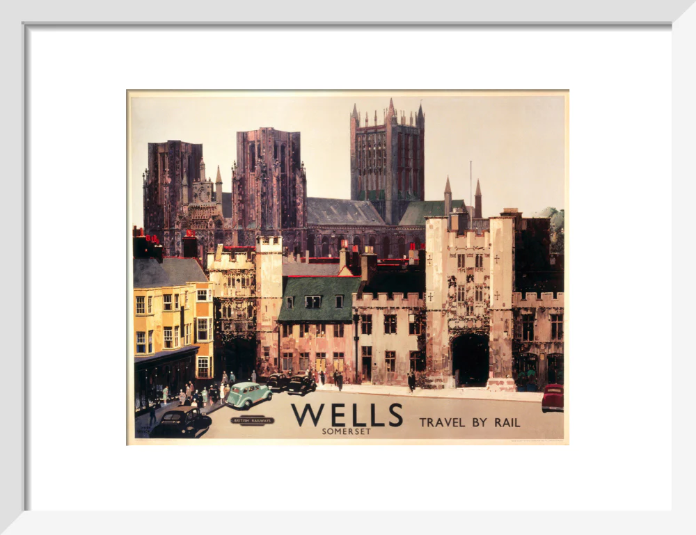 Wells, Somerset, BR (WR) poster, c 1950s. - Image 42