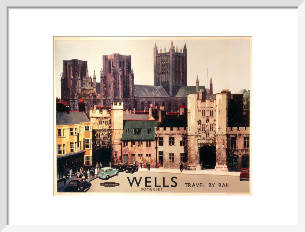 Wells, Somerset, BR (WR) poster, c 1950s. - Image 47
