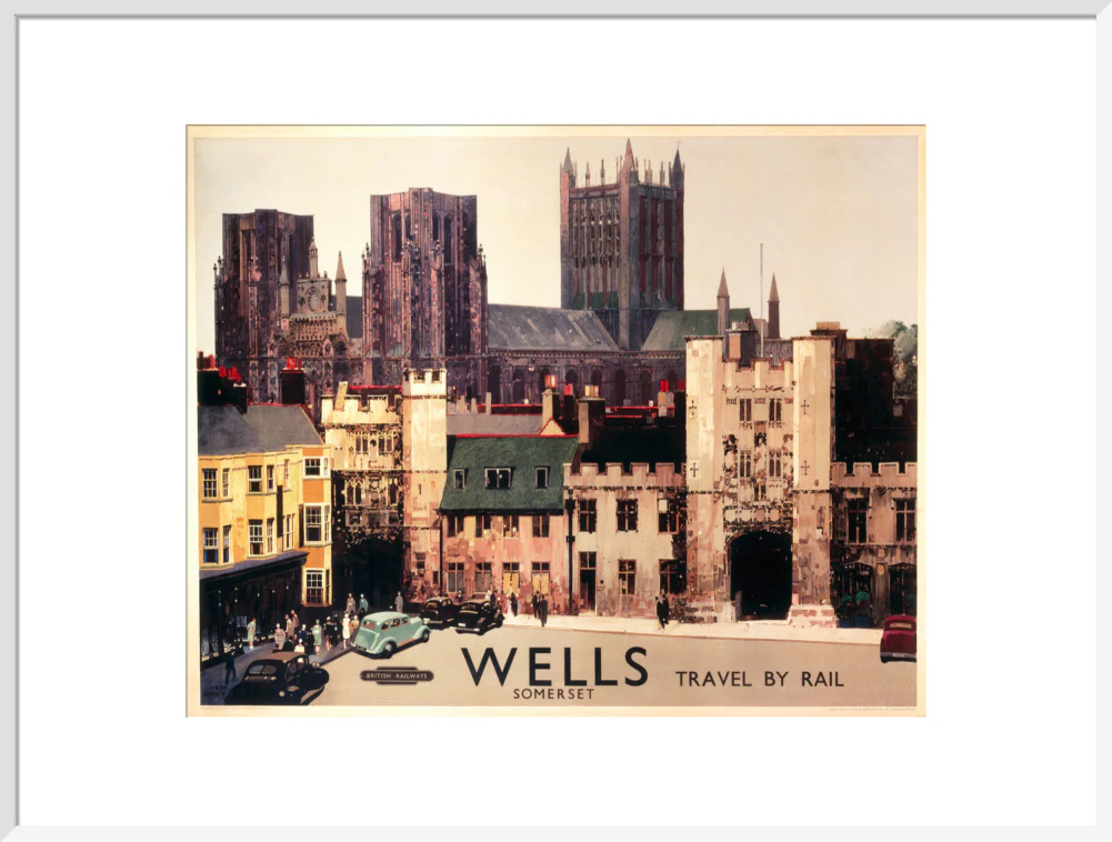 Wells, Somerset, BR (WR) poster, c 1950s. - Image 57