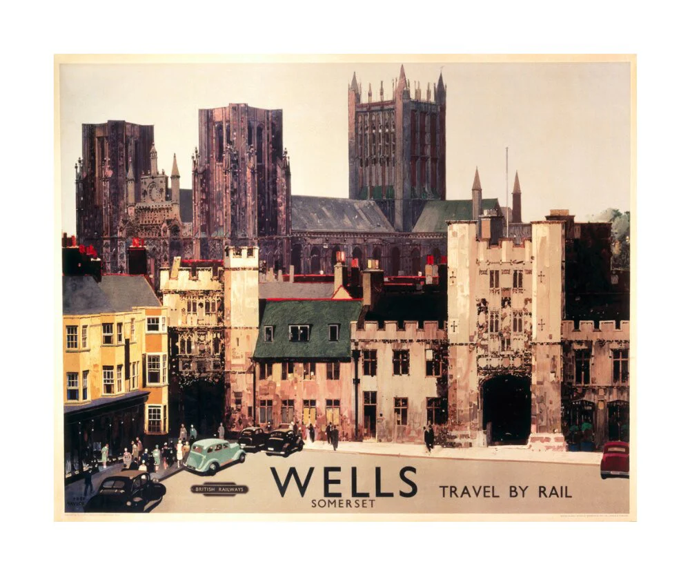 Wells, Somerset, BR (WR) poster, c 1950s. - Image 62