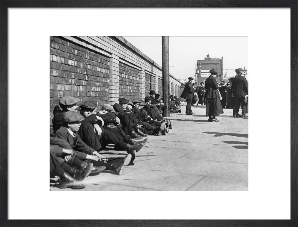 Miners resting at Central Station, Blackpool, 21 June 1919. - Image 13