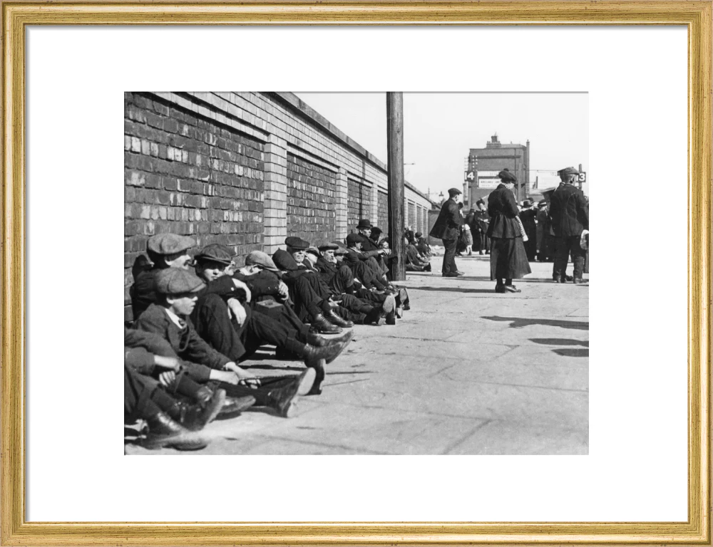 Miners resting at Central Station, Blackpool, 21 June 1919. - Image 15
