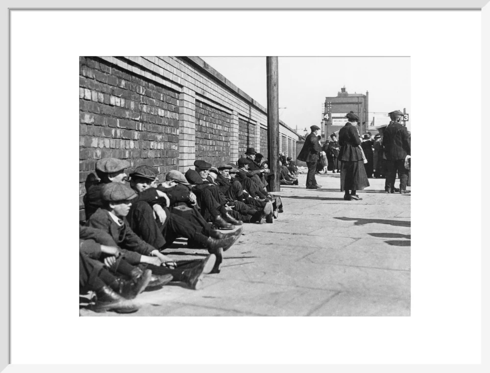Miners resting at Central Station, Blackpool, 21 June 1919. - Image 19