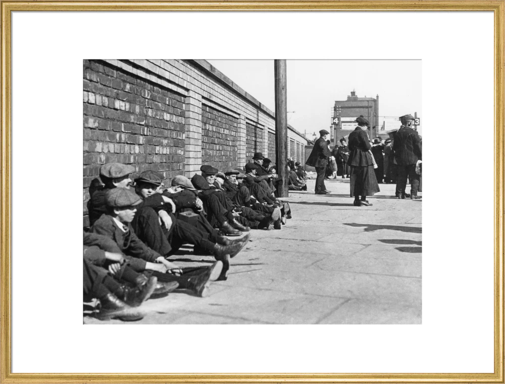 Miners resting at Central Station, Blackpool, 21 June 1919. - Image 25