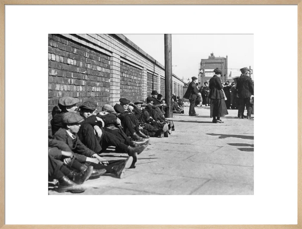 Miners resting at Central Station, Blackpool, 21 June 1919. - Image 26