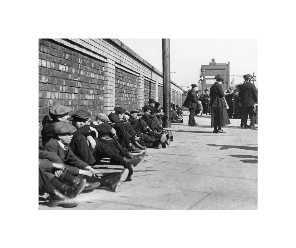Miners resting at Central Station, Blackpool, 21 June 1919. - Image 27