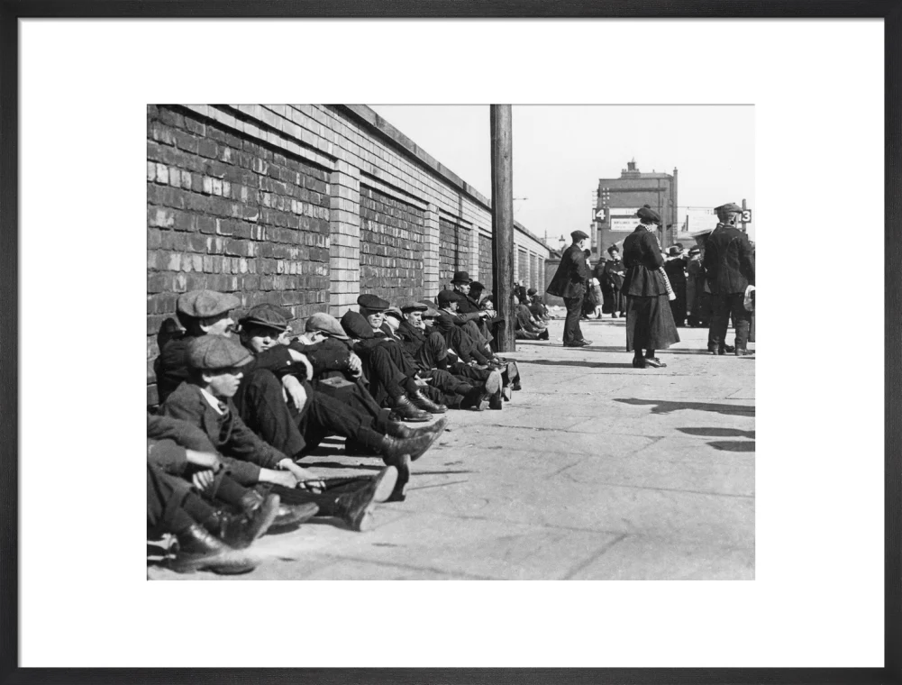Miners resting at Central Station, Blackpool, 21 June 1919. - Image 51