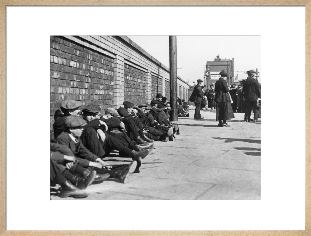 Miners resting at Central Station, Blackpool, 21 June 1919. - Image 54