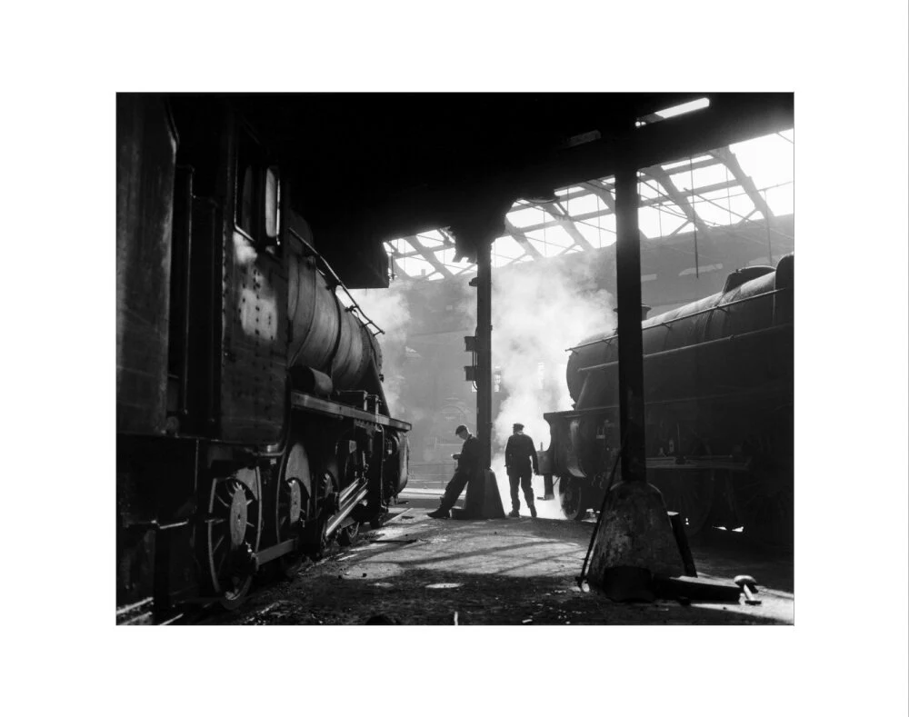 Grimy 8F and Class 5 steam locomotives. - Image 35
