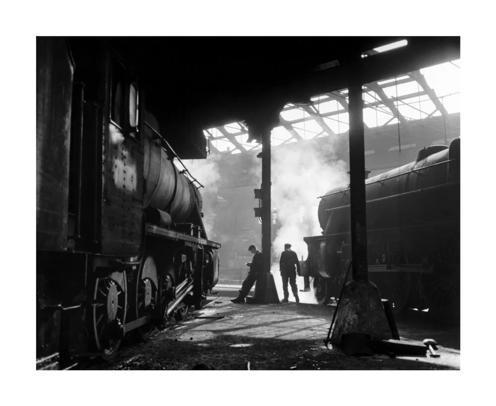 Grimy 8F and Class 5 steam locomotives. - Image 62