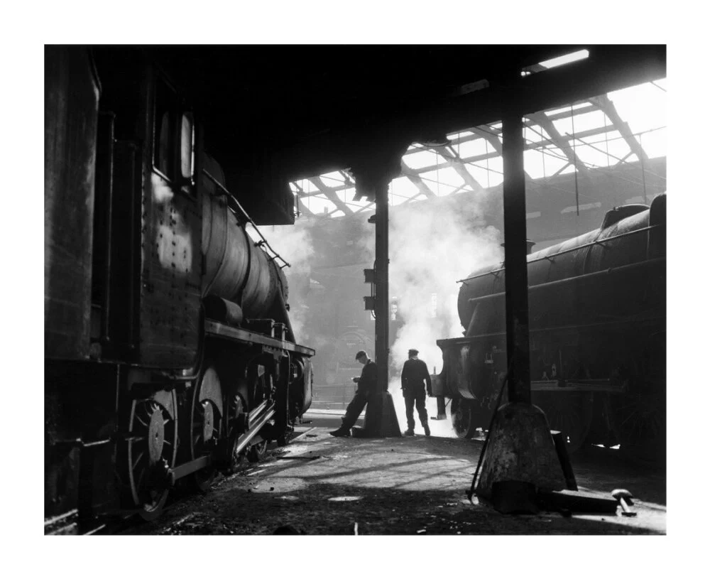 Grimy 8F and Class 5 steam locomotives. - Image 63