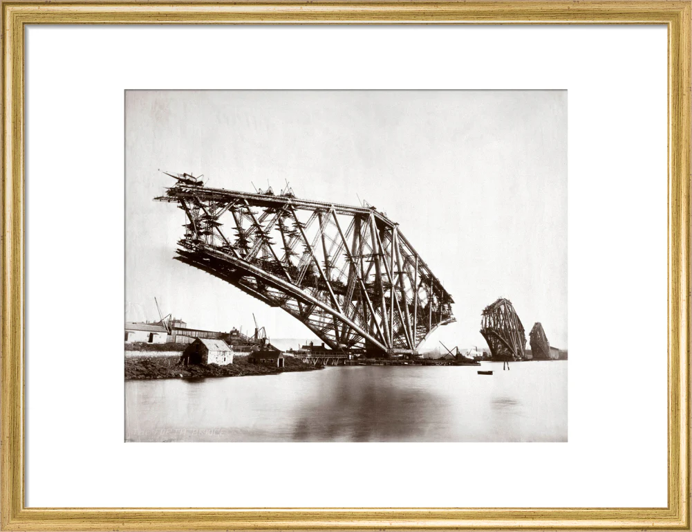 Construction of the Forth Railway Bridge, 1887. - Image 15