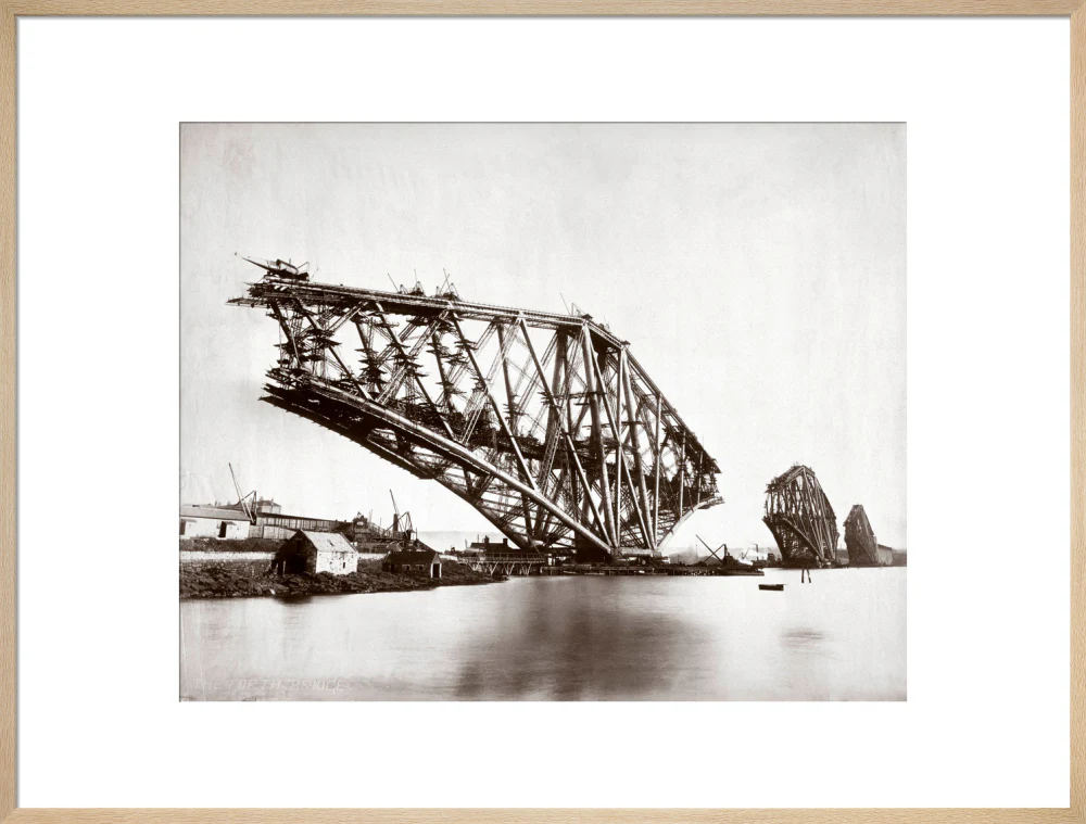 Construction of the Forth Railway Bridge, 1887. - Image 26