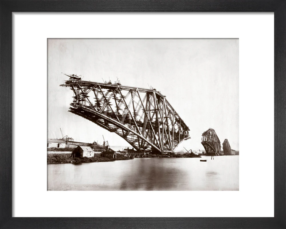 Construction of the Forth Railway Bridge, 1887. - Image 3