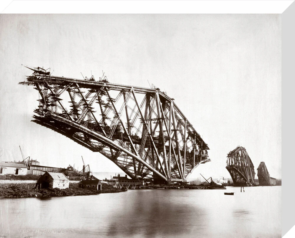 Construction of the Forth Railway Bridge, 1887. - Image 32
