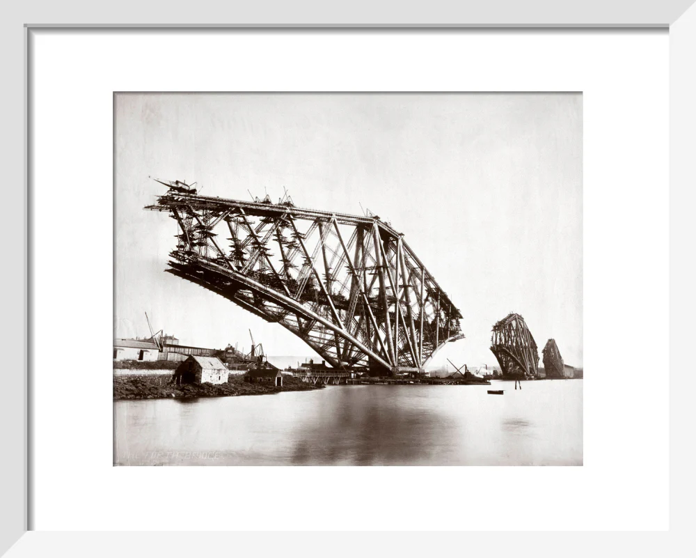 Construction of the Forth Railway Bridge, 1887. - Image 4