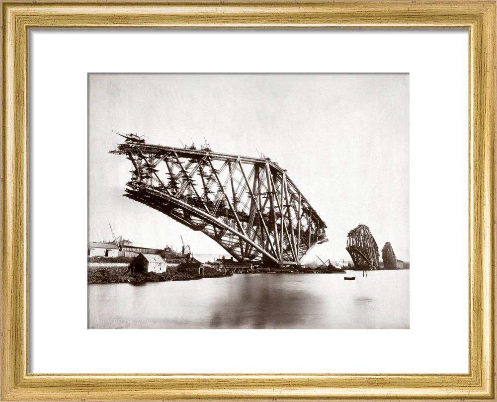 Construction of the Forth Railway Bridge, 1887. - Image 5