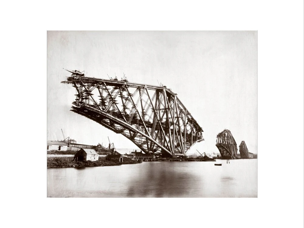 Construction of the Forth Railway Bridge, 1887. - Image 50