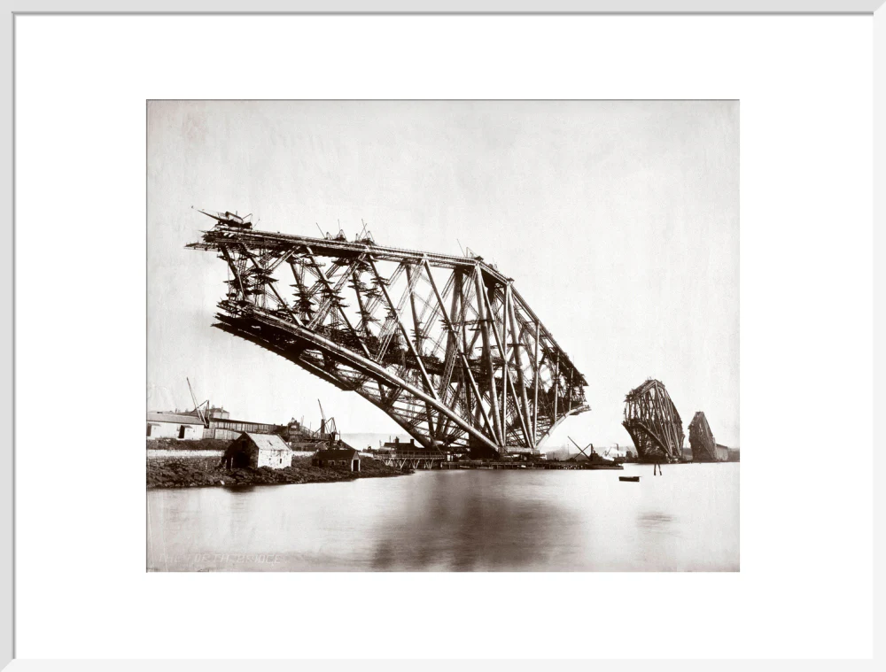 Construction of the Forth Railway Bridge, 1887. - Image 57