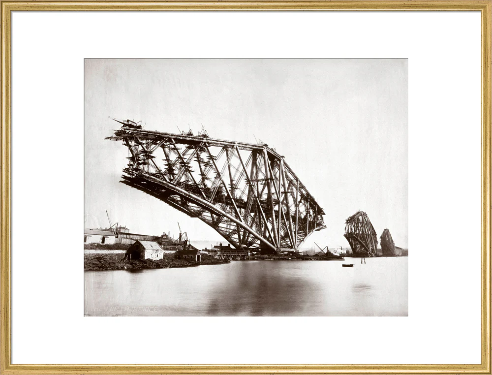 Construction of the Forth Railway Bridge, 1887. - Image 58