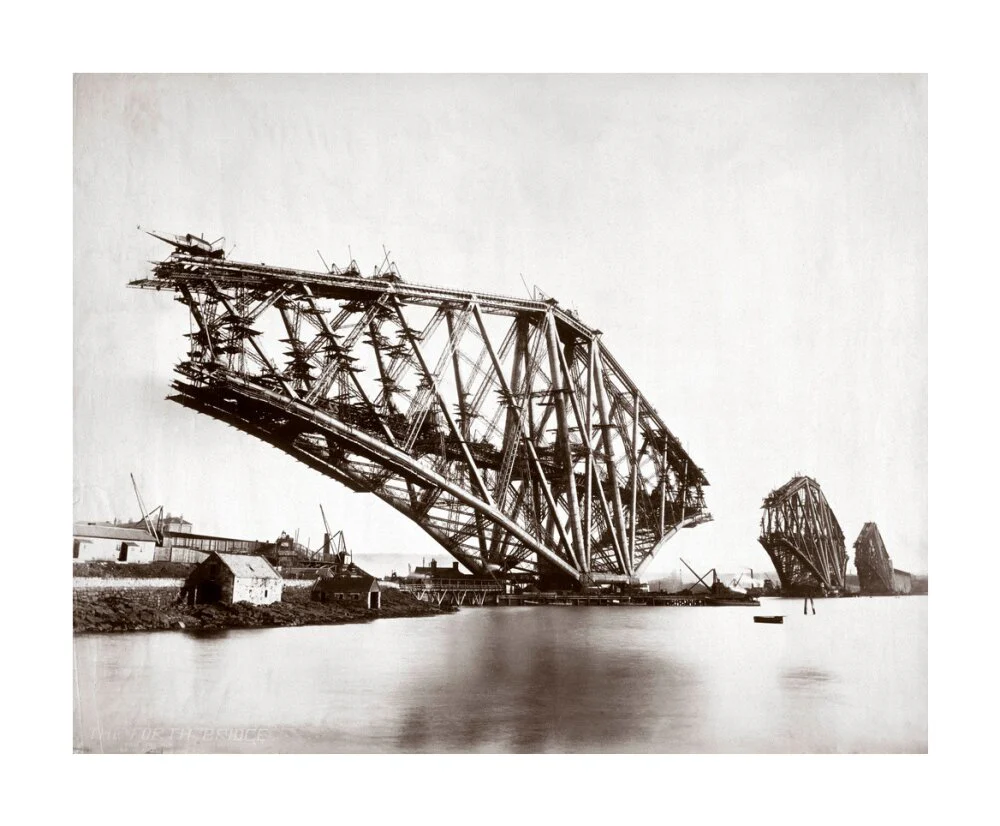Construction of the Forth Railway Bridge, 1887. - Image 62