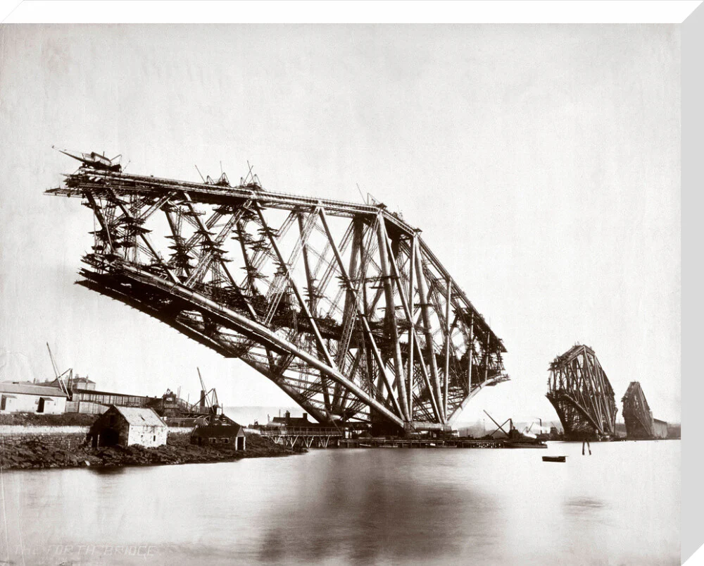 Construction of the Forth Railway Bridge, 1887. - Image 66