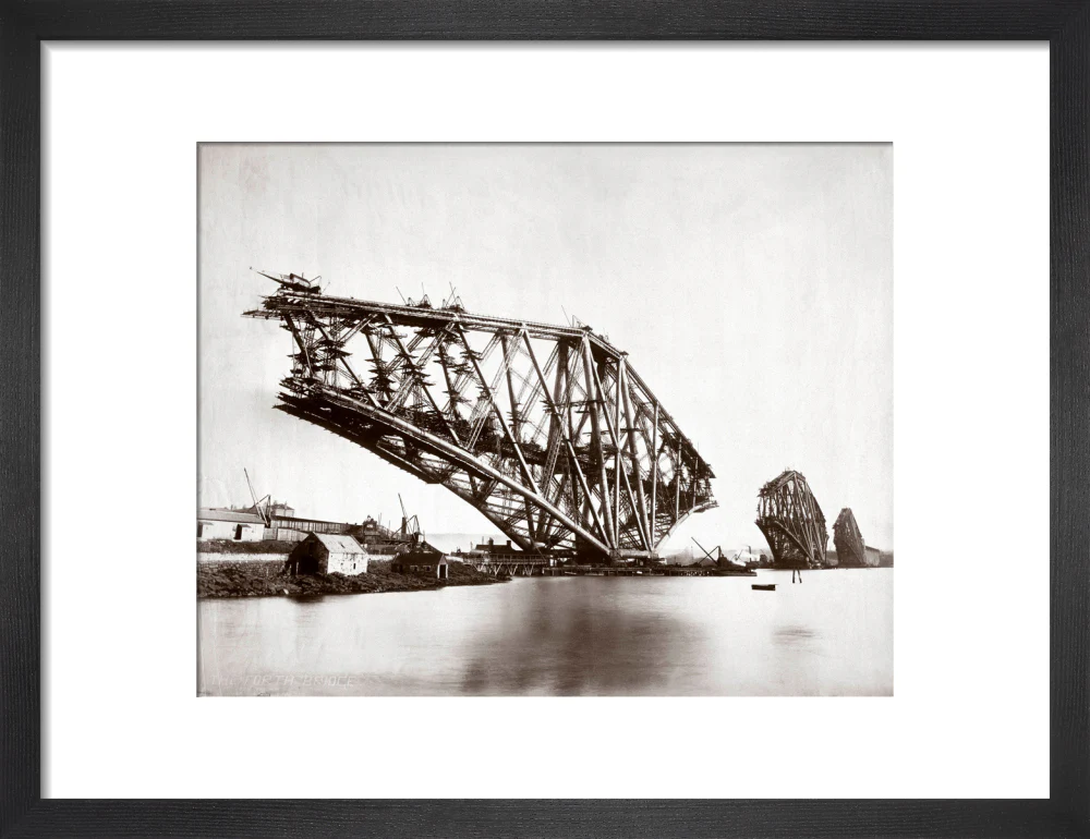 Construction of the Forth Railway Bridge, 1887. - Image 8