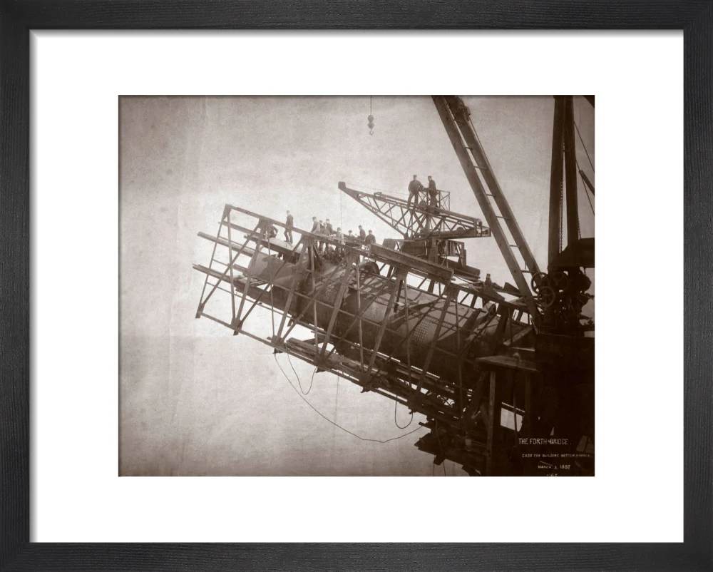 Construction works, Forth Railway Bridge, Scotland, 9 March 1887. - Image 36