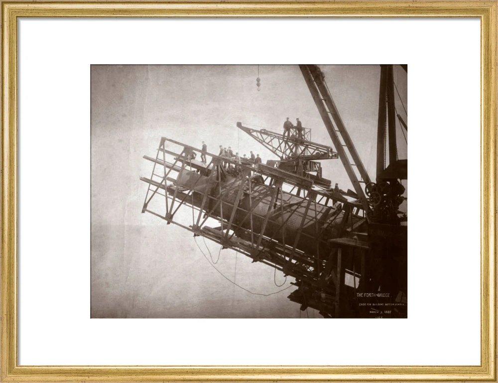 Construction works, Forth Railway Bridge, Scotland, 9 March 1887. - Image 48