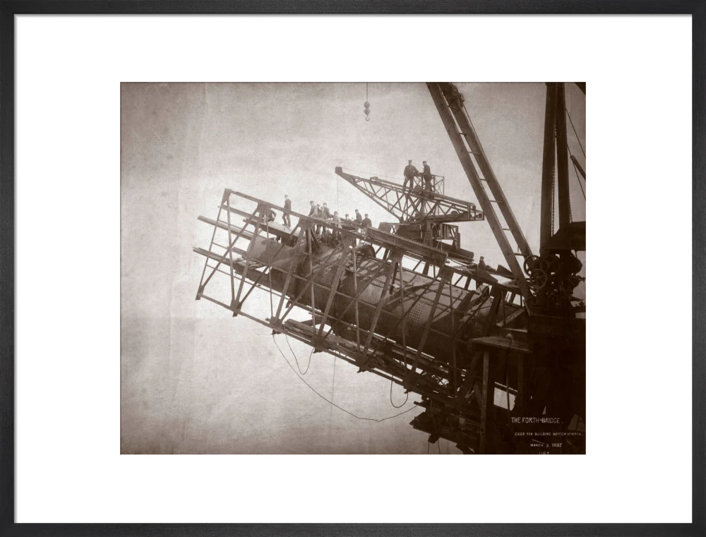 Construction works, Forth Railway Bridge, Scotland, 9 March 1887. - Image 51