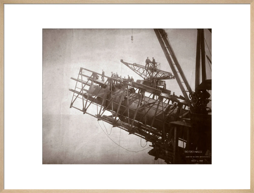 Construction works, Forth Railway Bridge, Scotland, 9 March 1887. - Image 59