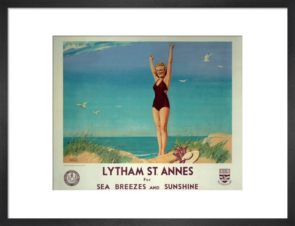 'Lytham St Annes for Sea Breezes and Sunshine', LMS poster, 1923-1947. - Image 13