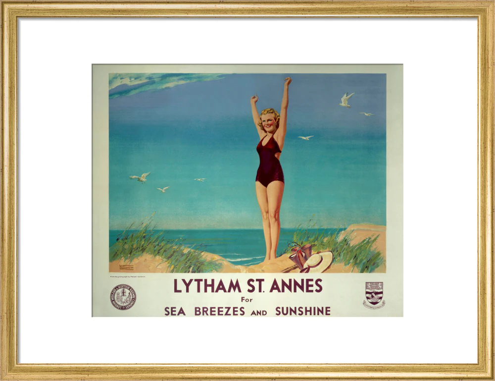 'Lytham St Annes for Sea Breezes and Sunshine', LMS poster, 1923-1947. - Image 15