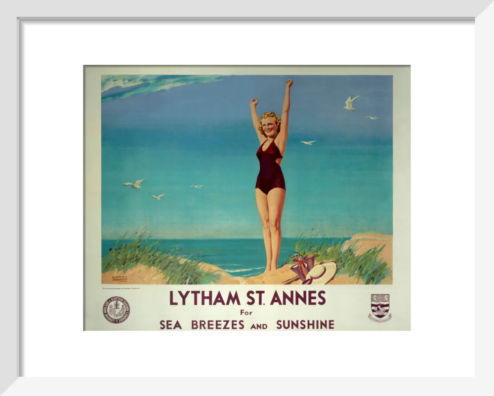 'Lytham St Annes for Sea Breezes and Sunshine', LMS poster, 1923-1947. - Image 4
